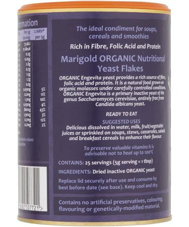 Engevita Organic Vegan Yeast Flakes 125g - Nutritional Boost for Vegan Recipes - Buy Online on GoSupps.com