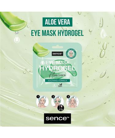 Sence Aloe Vera Hydrogel Eye Mask Vegan soin du visage pour d tendre la peau et lutter contre les cernes avec vitamine A et vitamine C Beauty Skincare Under Eye Patches (3 x 6 ml) - Buy Online on GoSupps.com