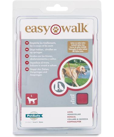 Meta Title: PetSafe Easy Walk Head Collar Red - Adjustable Training Solution - Buy Online on GoSupps.com