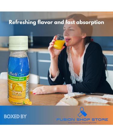 Glucose Shots Liquid- Orange Flavor (Pack of 3) Boxed by Fussion Shop Store - Buy Online on GoSupps.com