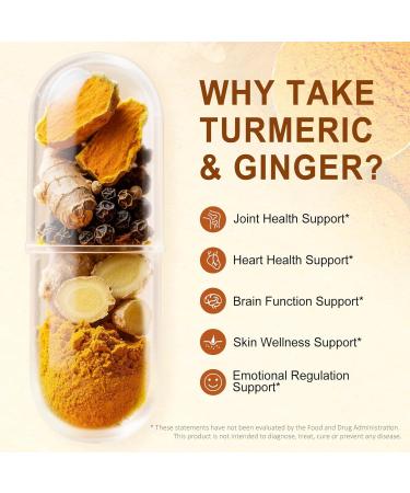 Rasav Turmeric Curcumin Supplement - 95% Curcuminoids with Turmeric & Ginger Black Pepper for Ultra High Absorption Support Joint & Digestion Health Non-GMO 60 Capsules 60 Count (Pack of 1) - Buy Online on GoSupps.com