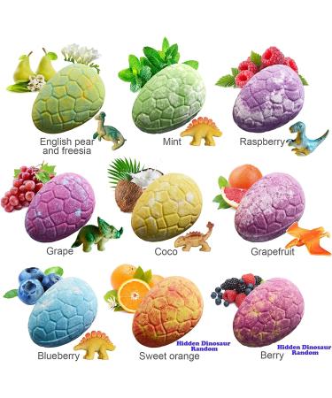 9 XL Surprise Toy Bath Bombs for Kids - Organic Dinosaur Egg Bubble Bath Set with Fizzy Spa Experience - Perfect Birthday, Christmas, Easter Gift for Boys and Girls - Buy Online on GoSupps.com