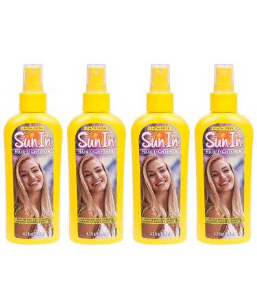 Sun-In Hair Lightener Spray Lemon Fresh 4.70 oz (Pack of 4) 4.7 Fl Oz (Pack of 4)