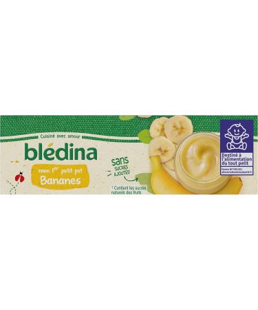 Bl dina Mon 1er Petit Pot Compote Bananas from 4/6 months 2 x 130 g - Buy Online on GoSupps.com