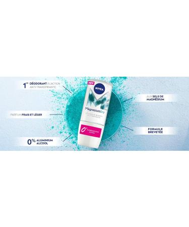 NIVEA MAGNESIUM DRY FRESH Roll-on Deodorant for Women (1x50ml) antiperspirant without aluminium salts roll-on 48H freshness sensation - Buy Online on GoSupps.com