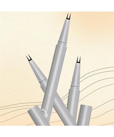 Double Tip Lower Eyelash Pencil Waterproof Liquid Eyeliner for Under Lash Dual-pronged Tip Eyelash Pencil Quick Drying Eyeliner for Bottom Lash Beginner Makeup Artist Brown - Buy Online on GoSupps.com