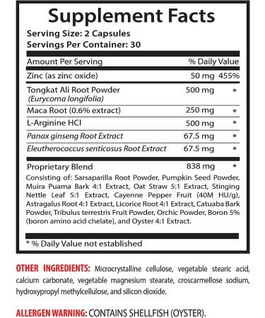 Eurycoma Longifolia Jack Extract - Longjack Size Up Natural Complex - Tongkat Ali, Maca, L-Arginine Supplement for Men - 3 Bottles (180 Capsules) - Buy Online on GoSupps.com