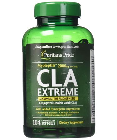 Puritans Pride Myoleptin Cla Extreme Softgels, 104 Count