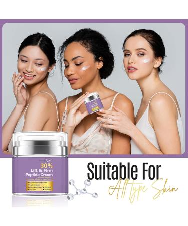 30% Matrixyl 3000 Face Cream - Anti-Aging Skin Elasticity Repair with Peptides Vitamins C & E Hyaluronic Acid & Aloe Vera - Firming & Lifting Solution (1.7 fl oz - Buy Online on GoSupps.com
