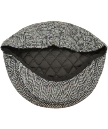Faith & Sarah Kids Flat Cap - Tweed Herringbone/Tartan Peak Hat for Boys & Girls | 2-12 Years - Buy Online on GoSupps.com