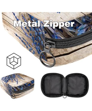 Women's Floral Tampon Storage Bags - Purple Lavender Pocket Zip Bags for Menstrual Care - Multi-Function Tied Pouches - Buy Online on GoSupps.com