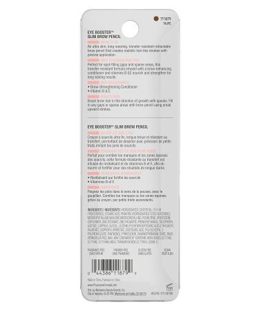 Physicians Formula Slim Brow Pencil in Taupe Tortora - Define & Shape Your Eyebrows with Precision | Shop Internationally - Buy Online on GoSupps.com