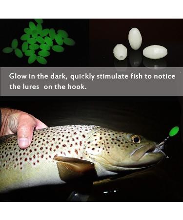 AGOOL Luminous Glow Fishing Beads - 100pcs Green Glow Fish Attractants Eggs - Fishing Rigging Tackle - Buy Online on GoSupps.com