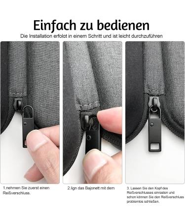 12-Piece Metal Zipper Repair Set - Universal Replacement for Suitcases Jackets Backpacks & Bags - Buy Online on GoSupps.com