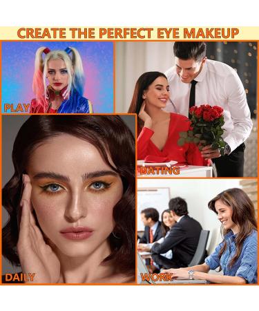 8 PCS Colorful Glitter Cream Eyeshadow Stick Set Highly Pigmented&Waterproof Eye Brightener Stick Long Lasting Smooth Eyeshadow Pencil Crayon Shimmer Eye Shadow Sticks Makeup Pen Set - Buy Online on GoSupps.com