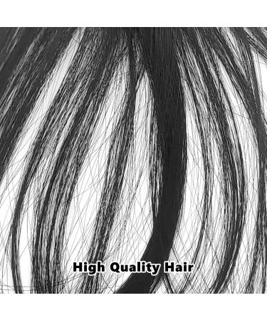 Clip in Fringe Clip in Bangs for Women Hair Extensions with Temples Hairpieces Fashion Wispy Bangs Fringe Air Bangs Clip for Daily Wear Y7LHJFP (black) - Buy Online on GoSupps.com