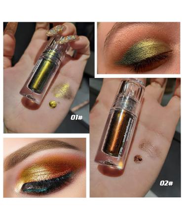 SUSIKEKI Chameleon Multichrome Liquid Shadow - Long Lasting Glitter Eyeshadow for Bold Smokey Makeup Looks - Quick Drying Korean Makeup Kits (1 & 2) - Buy Online on GoSupps.com
