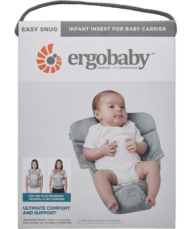 Ergobaby Newborn Insert Collection Original - High Quality Grey Cotton for Comfort & Support | International Shipping Available - Buy Online on GoSupps.com