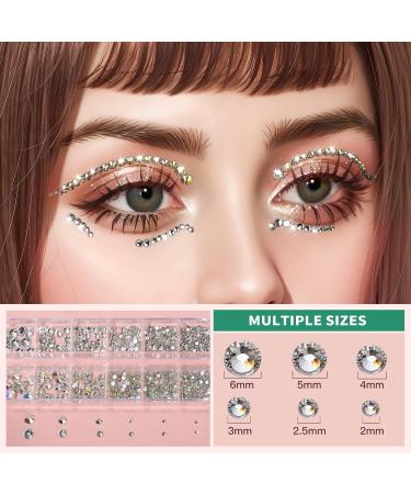 Teenitor Body Glitter Set with Skin Glue - Face Glitter Makeup, Face Gems & Rhinestones - Iridescent White Glitter for Women - Buy Online on GoSupps.com