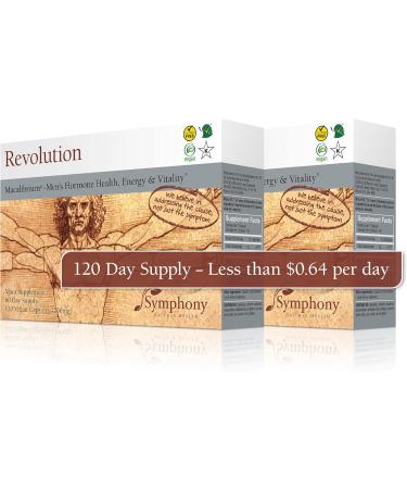 Revolution Macalibrium - Natural Gelatinized Maca Supplement for Men's Hormone Health Energy & Strength - 240 Vegan Capsules (120-Day Supply - Buy Online on GoSupps.com