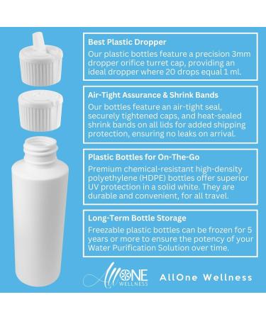 AllOne Wellness | WPS Chlorine Dioxide KIT ClO2 Sodium Solution 22.4% Citric Acid 50% 2 Part CDS KIT 125 ml Water Purification Solution Drops Product of Canada for Camping Hiking and Emergencies - Buy Online on GoSupps.com