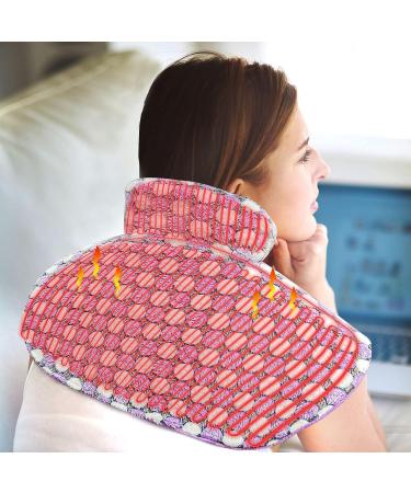 Pasonio Large Electric Heating Pad for Neck and Shoulders - Hot Moist & Dry Therapy - Washable - 18x22 inches - Buy Online on GoSupps.com
