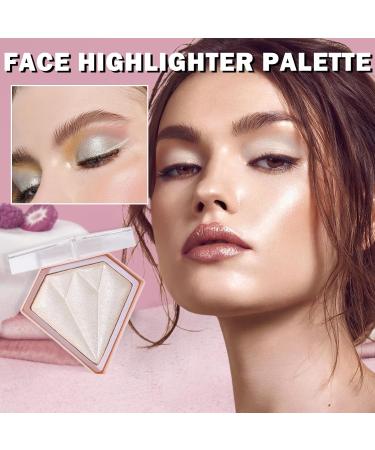 Buy White Highlighter Makeup Palette - Pearl White Shimmer & Contour Powder | International Shipping Available - Buy Online on GoSupps.com