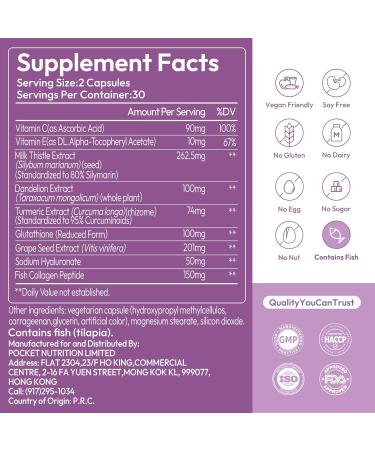 OWNONE Liver Cleanse Detox & Repair Supplement for Live Health & Cleanse, Liver Support Supplement with Milk Thistle, Dandelion and Turmeric Extract, Non-GMO, 60 Vegetarian Capsules - Buy Online on GoSupps.com