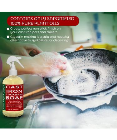 Creation Farm Cast Iron Soap - Plant-Based Cleaner for Skillets Griddles & Dutch Ovens | Eco-Friendly Cookware Care - Foodieville - Buy Online on GoSupps.com