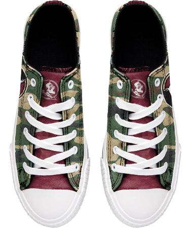Florida State Women's Camo Low Top Canvas Shoe Size 8 - Stylish and Comfortable - Buy Online on GoSupps.com