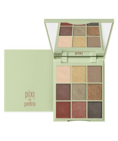 Pixi Beauty Eye Effects - Hazelnut Haze|Eyeshadow 9 Shade Compact Palette | Easy To Apply High Pigment Colour | Paraben-Free | 11.5g