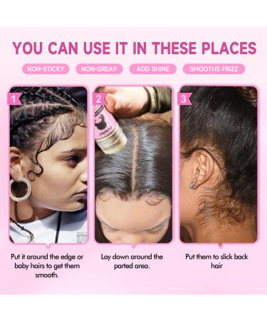 SUOFEIYA Hair Wax Stick 2 Pack - Women's Styling Wax for Hair Wigs - Non-Greasy Pomade Stick for Flyaways - 2.7 Fl Oz (Pack of 2) - Buy Online on GoSupps.com