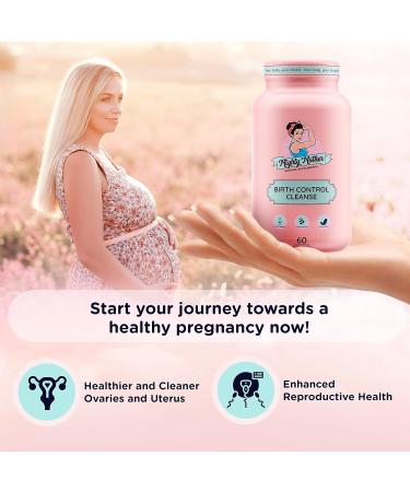 Mighty Mother Birth Control Cleanse Capsules - Fertility Supplement 60 Count with Vitamin C, E, B6, B12 & Vitex Chasteberry for Women - Buy Online on GoSupps.com