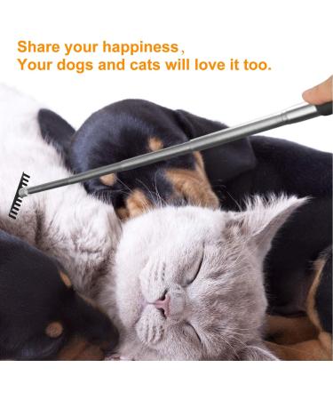 Flanker-L Oversized Portable Extendable Back Scratcher Upgraded Metal Stainless Steel Telescoping Back Scratcher Tool with Canvas Carrying Bag - Black - Buy Online on GoSupps.com