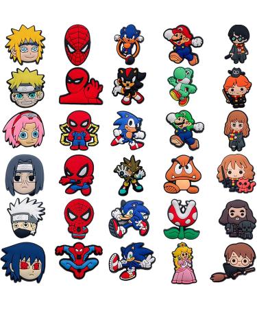 100 Pack Anime Crock Shoe Charms Bulk Pins for Boys Girls - Random Cute Cartoon Charms for Kids Bracelet Wristband Decoration - Cranberry - Buy Online on GoSupps.com