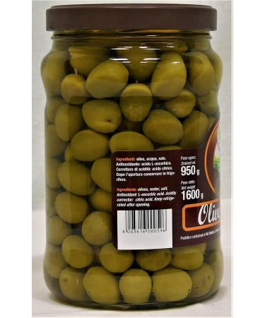 VARI SECCO CATERING GREEN OLIVES WHOLE 1.6 KG BELOTTI - Buy Online on GoSupps.com