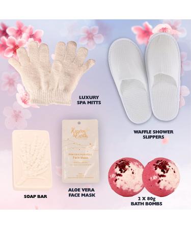 Pampering Birthday Gift Spa Basket for Couples | Cranberry Cherry Blossom Bath Gift Set for Women | Perfect Holiday Gift Baskets for Her - Buy Online on GoSupps.com