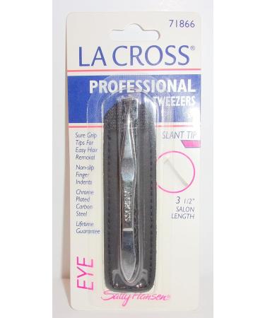 Luxury La Cross Professional Slant Tip Tweezers - 71866 | Precision Eyebrow Shaping Tool - Buy Online on GoSupps.com