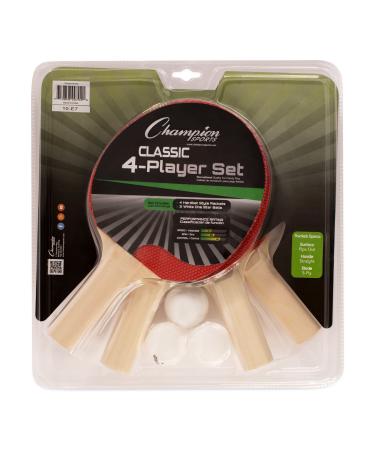 Champion Sports Table Tennis Set 4 Player Set - Buy Online on GoSupps.com