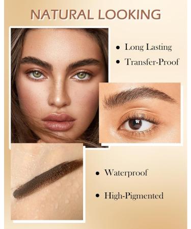 Buy Waterproof Tinted Brow Gel Kit - Long Lasting Grey Eyebrow Gel with Brush & Razor | Perfect for Women & Girls - Buy Online on GoSupps.com