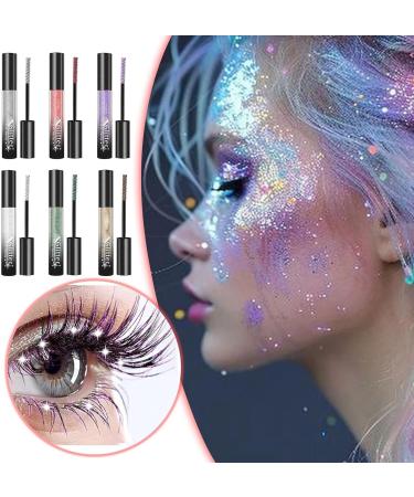 Mascara scintillant 1 5 ml Cils color s multicolores et imperm ables mascara volumateur et scintillant de couleur allong e et scintillante pour les f tes de mariage. (B One Size) - Buy Online on GoSupps.com