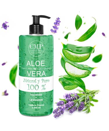 Aloe Vera Lavender Gel Refreshing, Moisturizing and Soothing Action | Revitalizing After Sun Lotion | Anti-Aging and Repairing 500ml