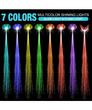 60 Pcs Multicolor Light Up Hair Accessories LED Hair Clips - Perfect for Dark Parties and Bar Dancing - Fairy Women and Girls Hairpin Extensions - Buy Online on GoSupps.com