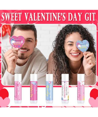 Loopeer 25 Pcs Valentines Lip Balms Bulk Galentines Day Party Favors Valentines Basket Stuffers Moisturizing Lip Balm Favors for Women Coworker Friends Teacher Classroom Exchange Prize(Heart Style) - Buy Online on GoSupps.com