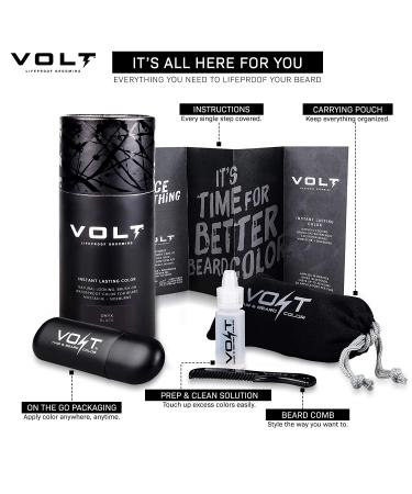 VOLT Grooming Instant Beard Color - Auburn (Red) Set | Smudge & Water Resistant Brush-On Color for Beards & Mustaches - Buy Online on GoSupps.com