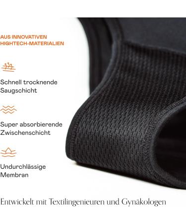 Snuggs Lace Letter Menstrual Underwear | Thin Absorbent Periods Underwear for Heavy Flow | Sustainable EU-Made Recycled Nylon | Eco-Friendly Alternative to Tampons - Buy Online on GoSupps.com