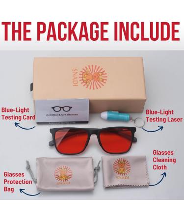 Snadi Shield Blue Light Blocking Glasses | 70-99% Protection for Screens TVs & Gaming | Enhance Sleep & Melatonin Production - Buy Online on GoSupps.com