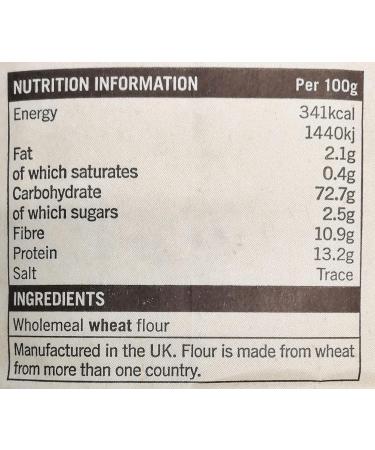 Marriages Stoneground Strong Wholemeal Bread Flour 1.5kg (Pack of 3) - Buy Online on GoSupps.com