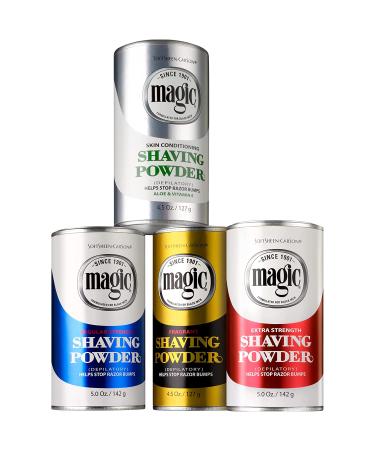 SoftSheen-Carson Magic Razorless Shaving Powder for Men with Vitamin E and Aloe - Depilatory for Black Men - Helps Prevent Razor Bumps - 4.5 oz - Buy Online on GoSupps.com