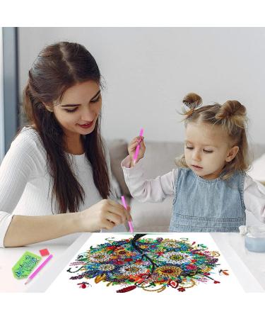 5D Diamond Painting Kit for Adults & Kids - Tree-2 Design | Special Shape Rhinestone Art Decor | Gift & Home Wall Decor - 11.8x11.8inch - Buy Online on GoSupps.com